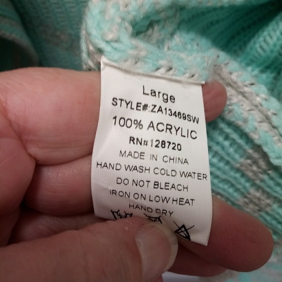 francesca's miami chunky knit drape cardigan - Picture 8 of 8